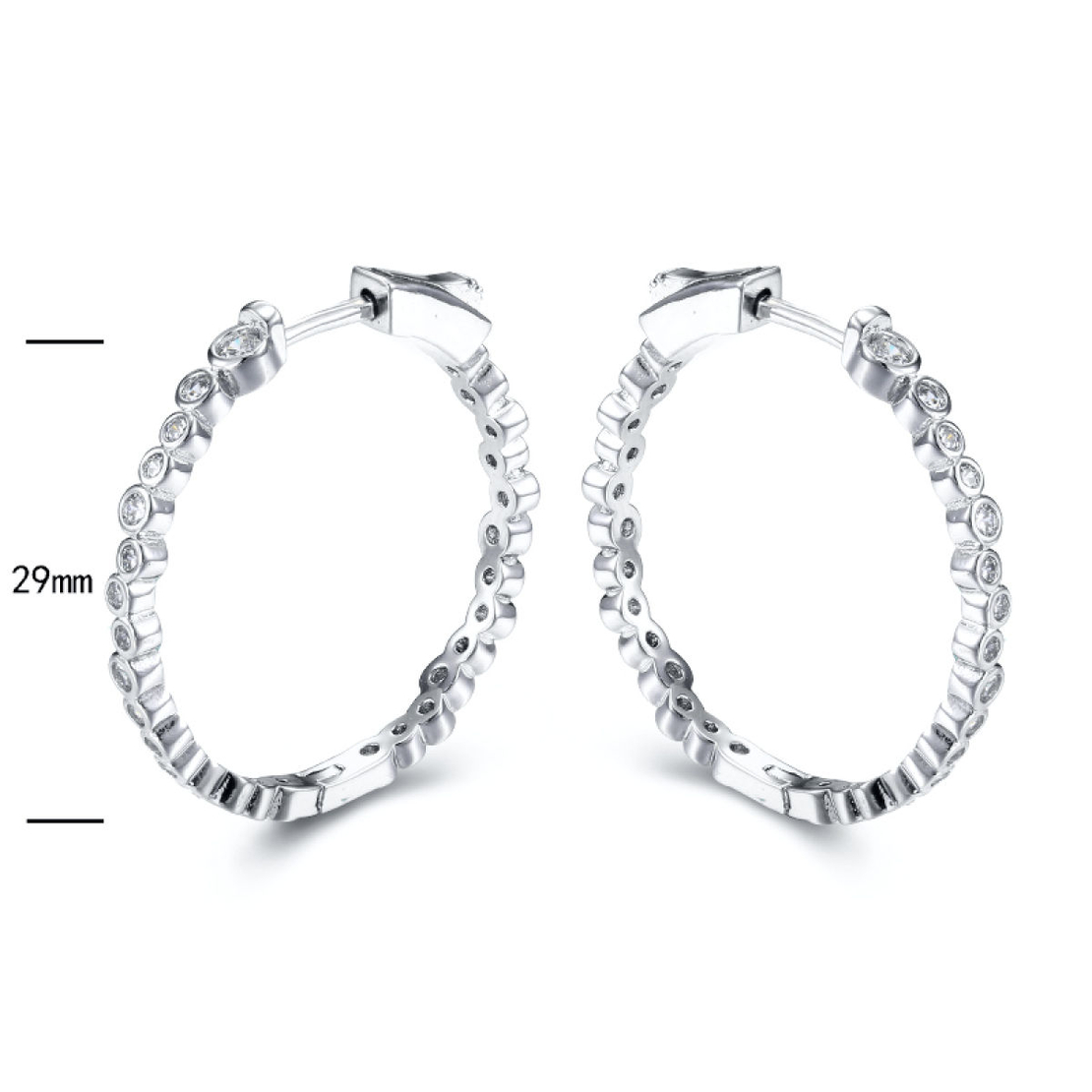 Сребърни обеци 2700000007648 | Колекция Silver Premium