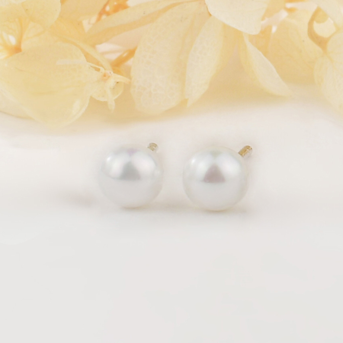 Сребърни обеци по ухото с перли | колекция Delicate Silver