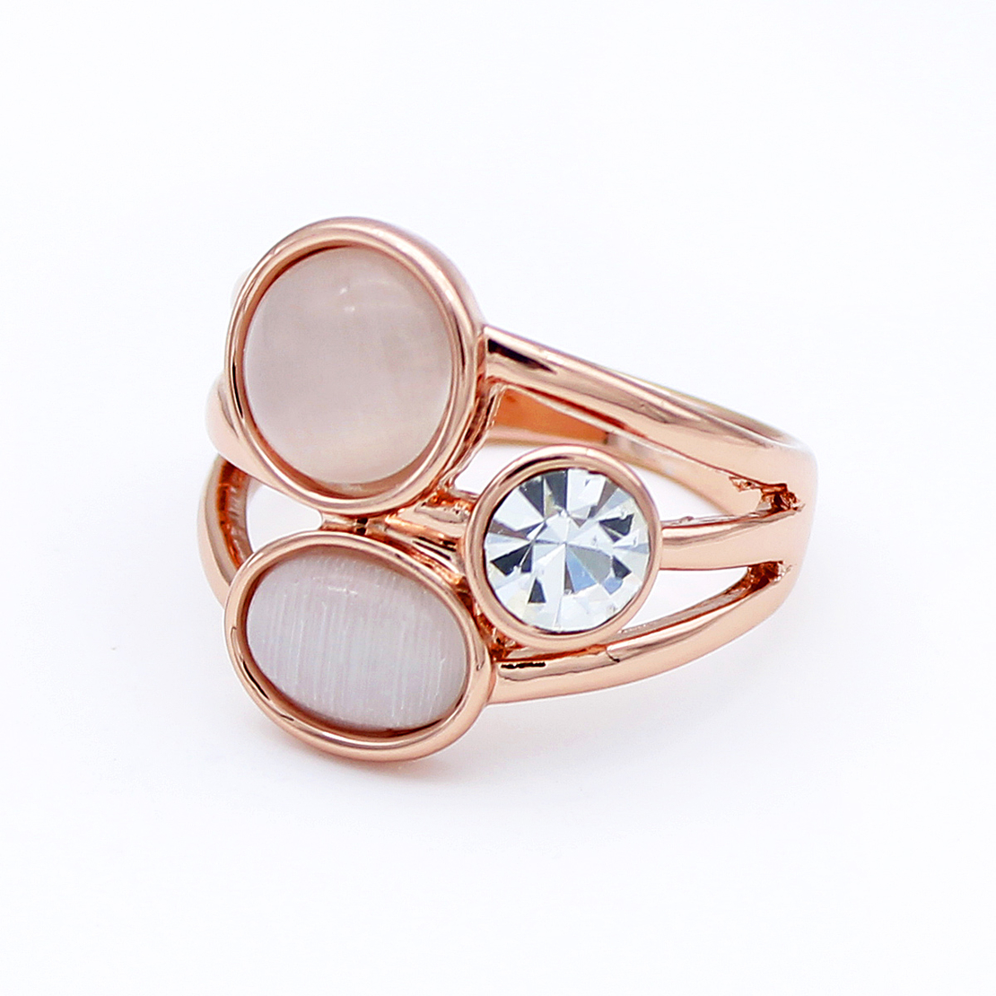 Пръстен розово позлатяване котешко око J1062246 | Колекция Rose Gold
