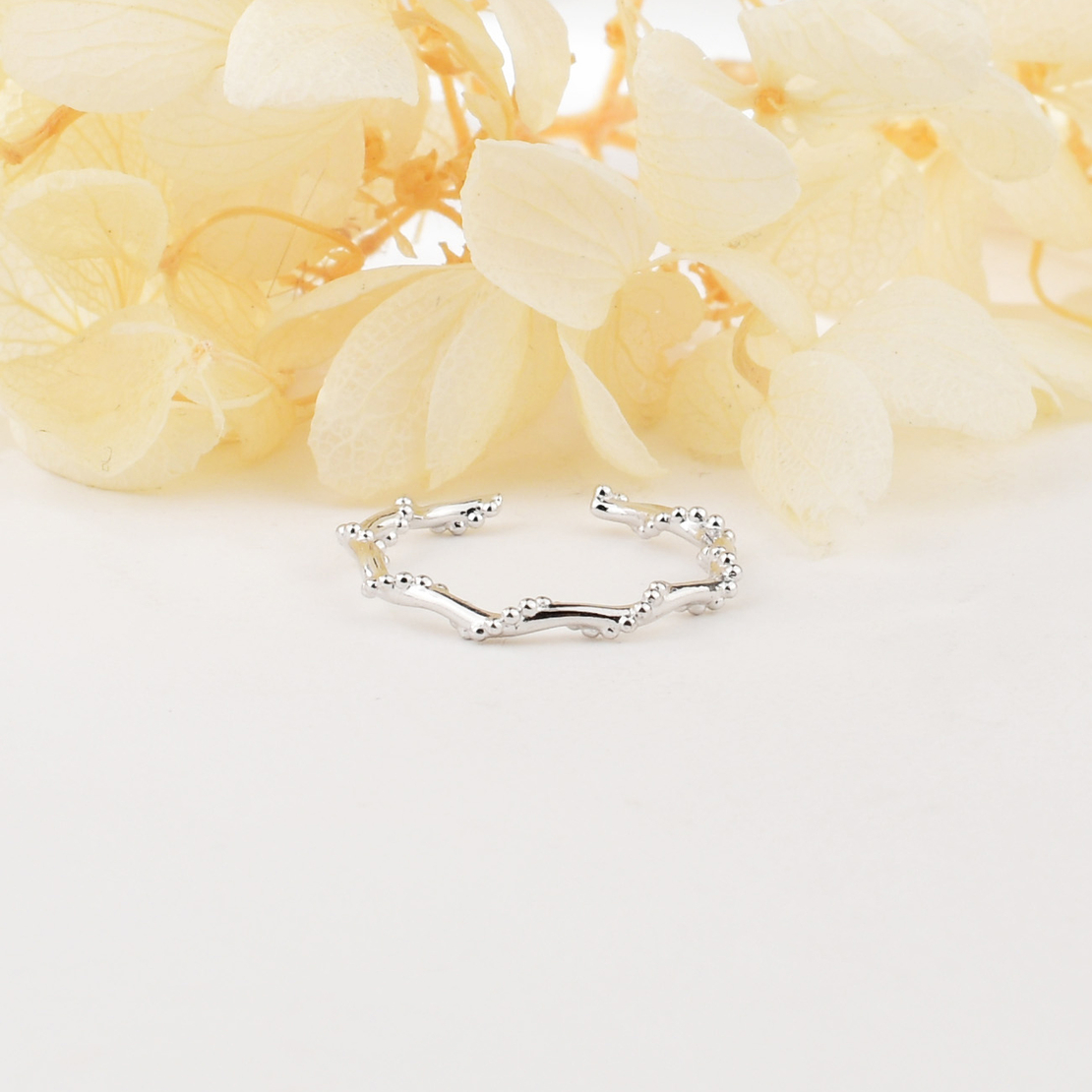 Сребърен пръстен нежна халка FYJ-0274100 | колекция Delicate Silver