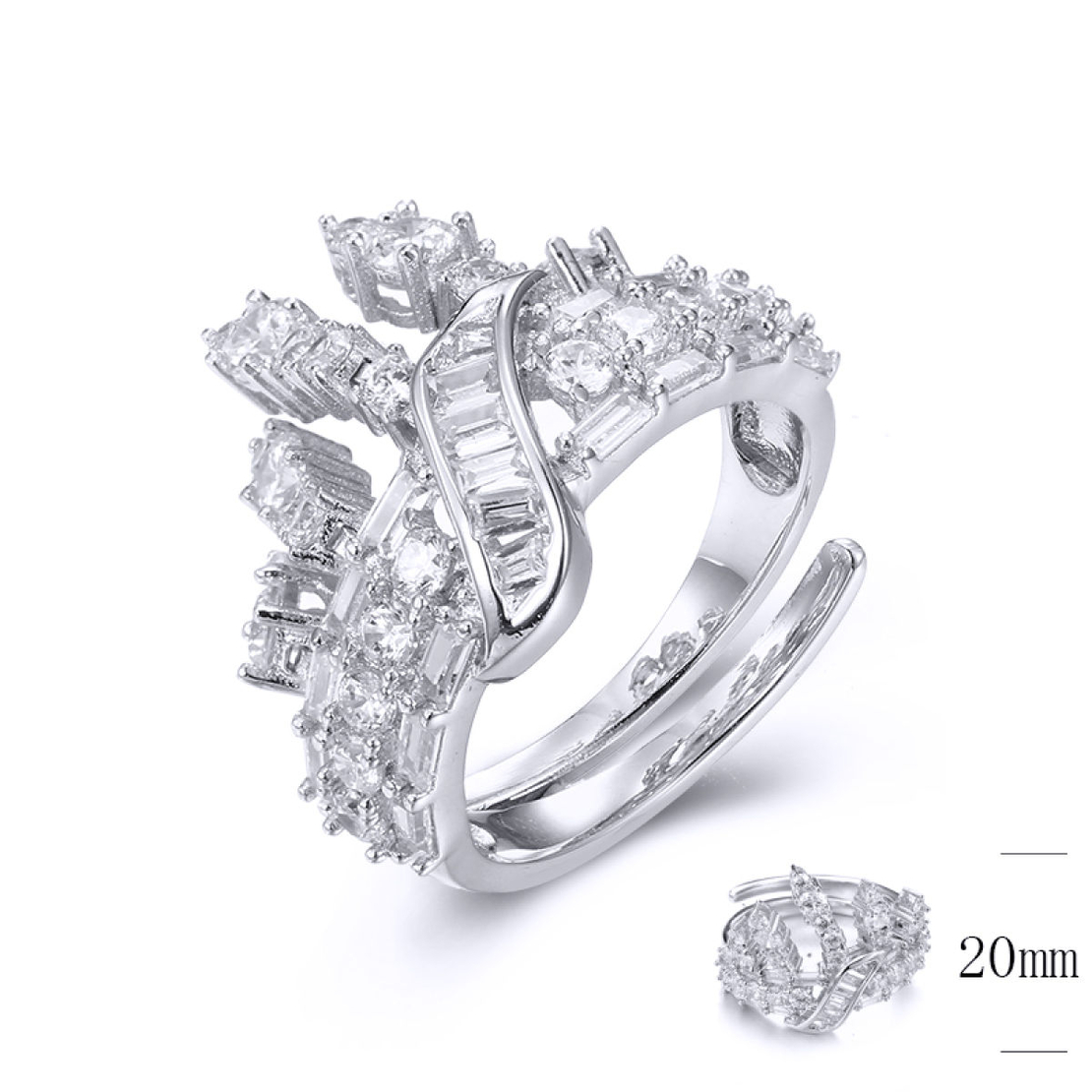Сребърен пръстен SN07285R | Колекция Silver Premium