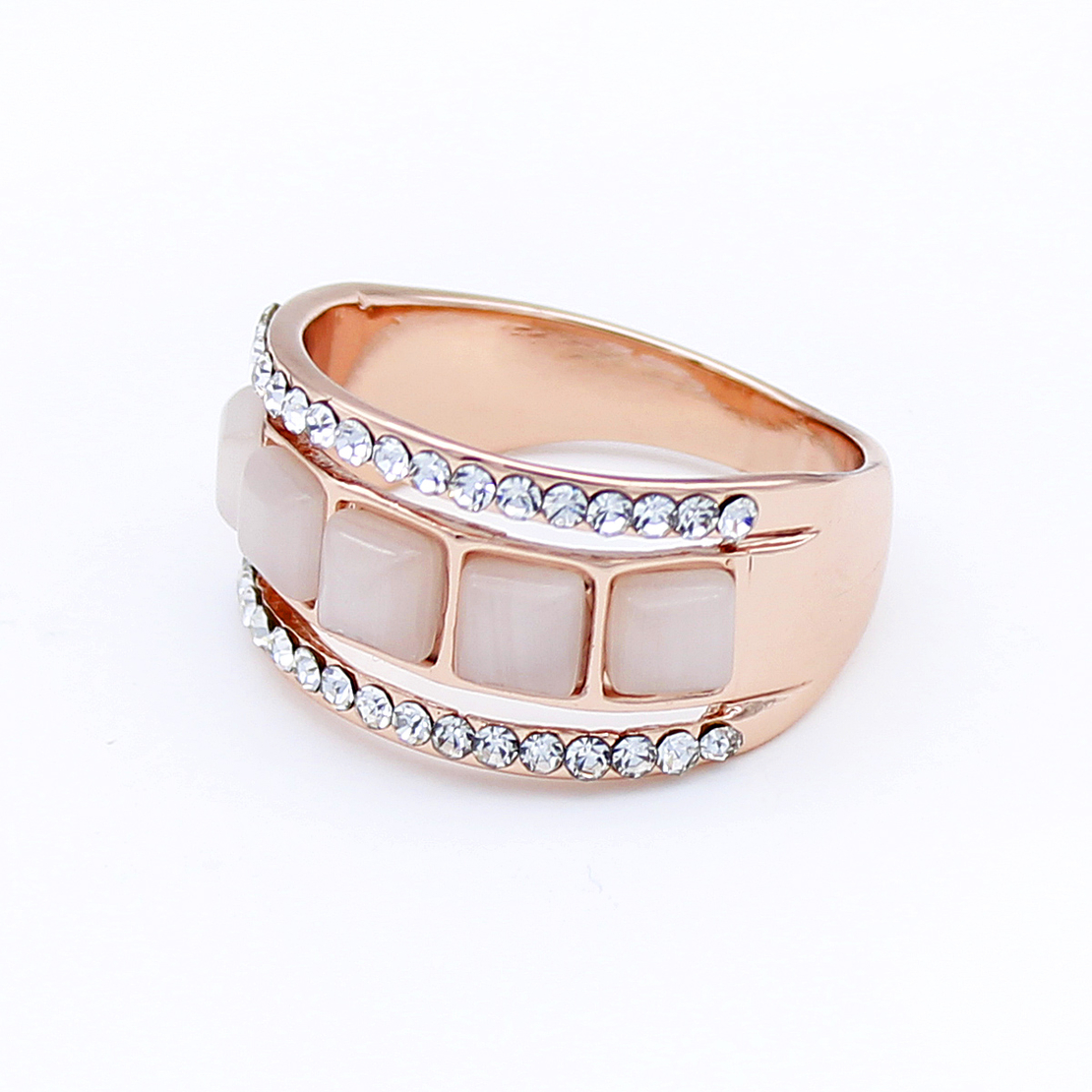 Пръстен розово позлатяване котешко око J1062226 | Колекция Rose Gold