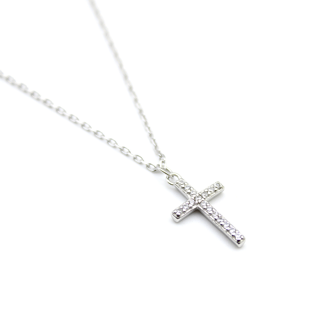 Нежно сребърно колие кръст 2700000071533 | колекция Delicate Silver