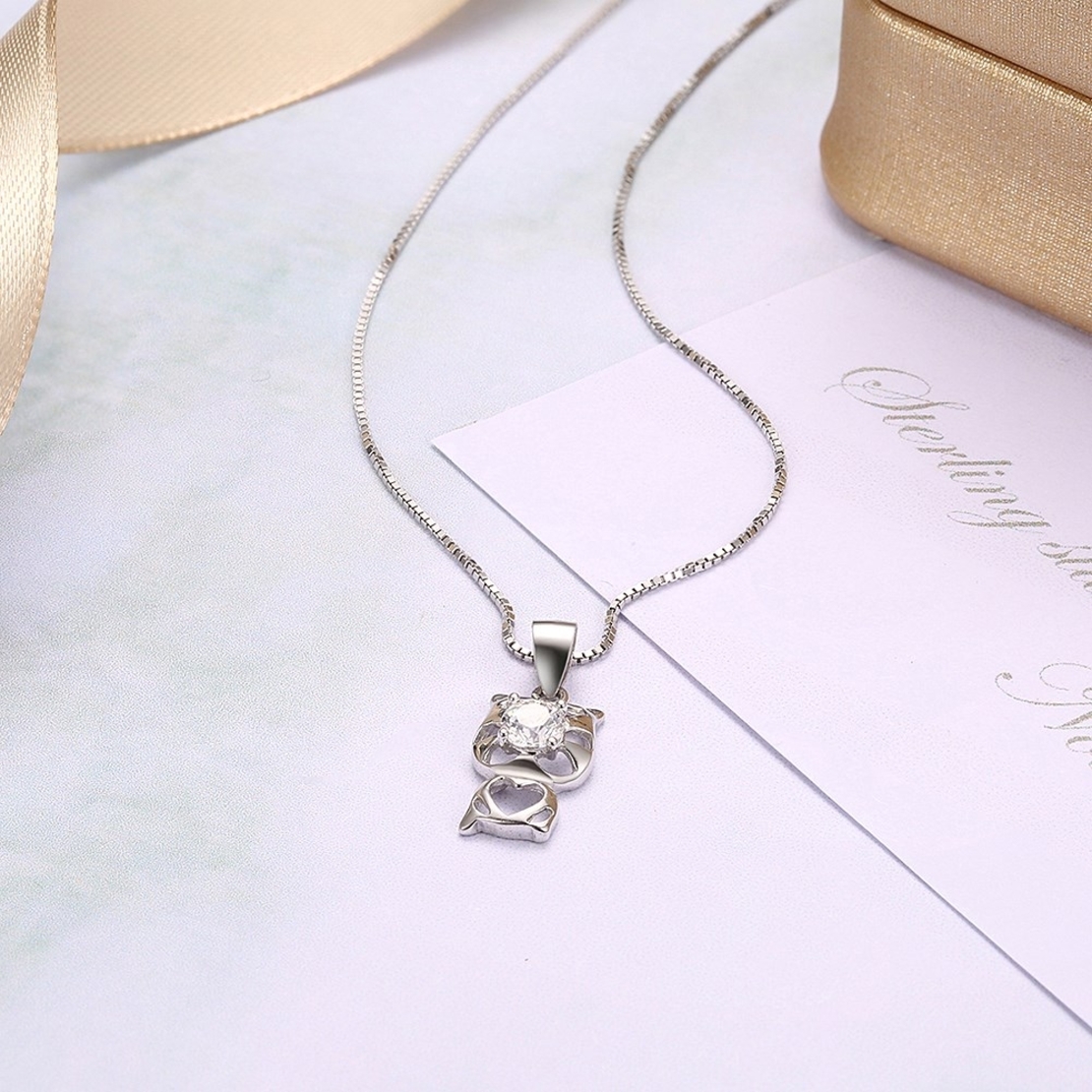 Сребърно колие Swarovski Crystals | колекция Delicate Silver | 2700000027264