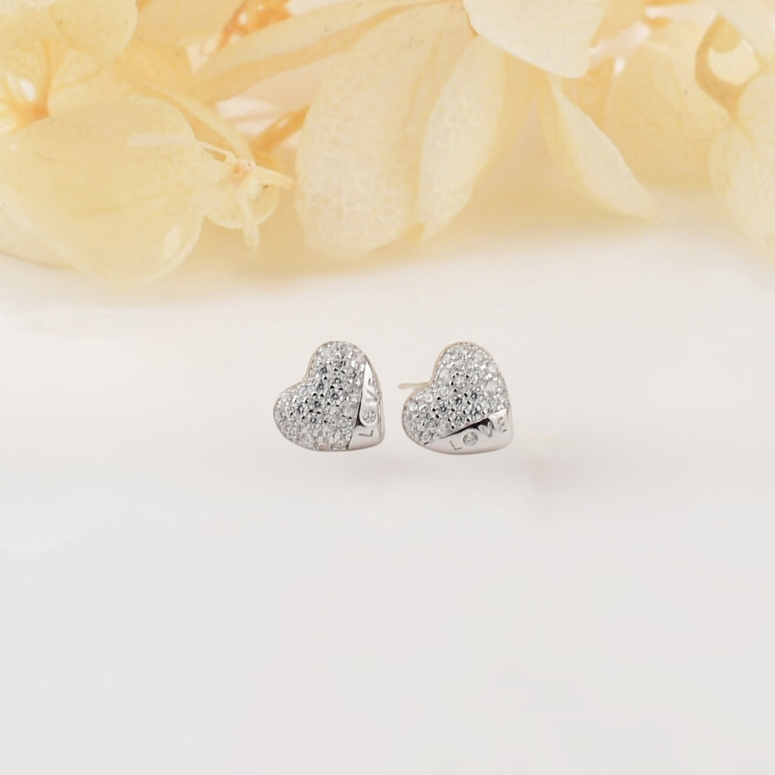 Сребърни обеци по ухото сърца 2700000065600 | колекция Delicate Silver