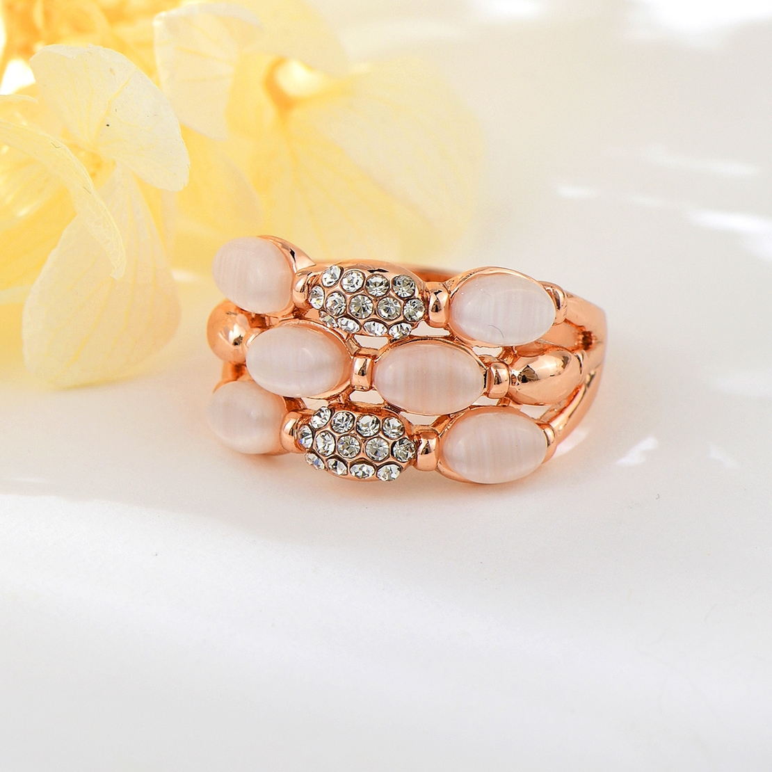 Пръстен розово позлатяване K300415R | Колекция Rose Gold