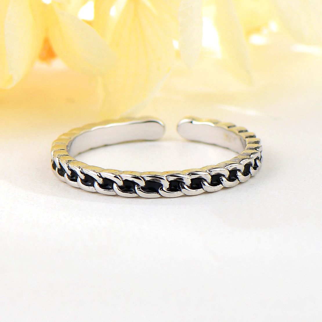 Сребърен пръстен верига R63010404 | колекция Delicate Silver