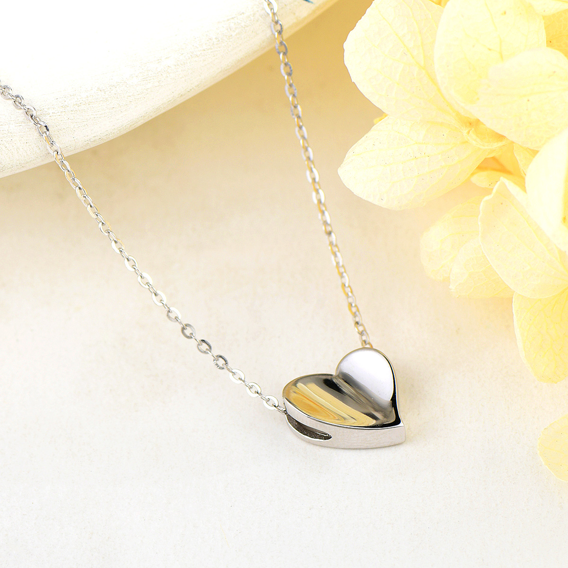 Сребърно колие Сърце 2700000051320 | колекция Delicate Silver