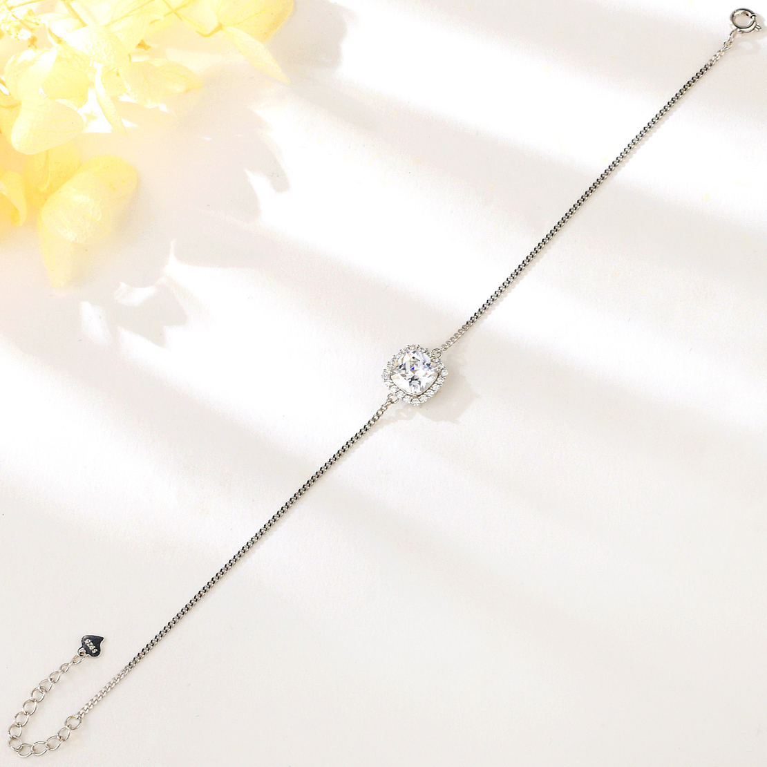 Сребърна гривна с родий 2700000047972 | колекция Delicate Silver