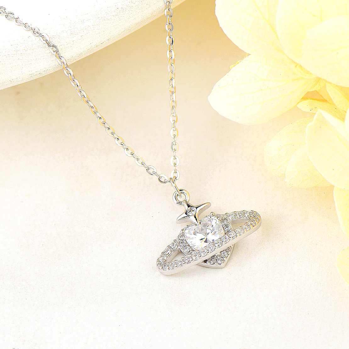 Сребърно колие Сърце 2700000051597 | колекция Delicate Silver