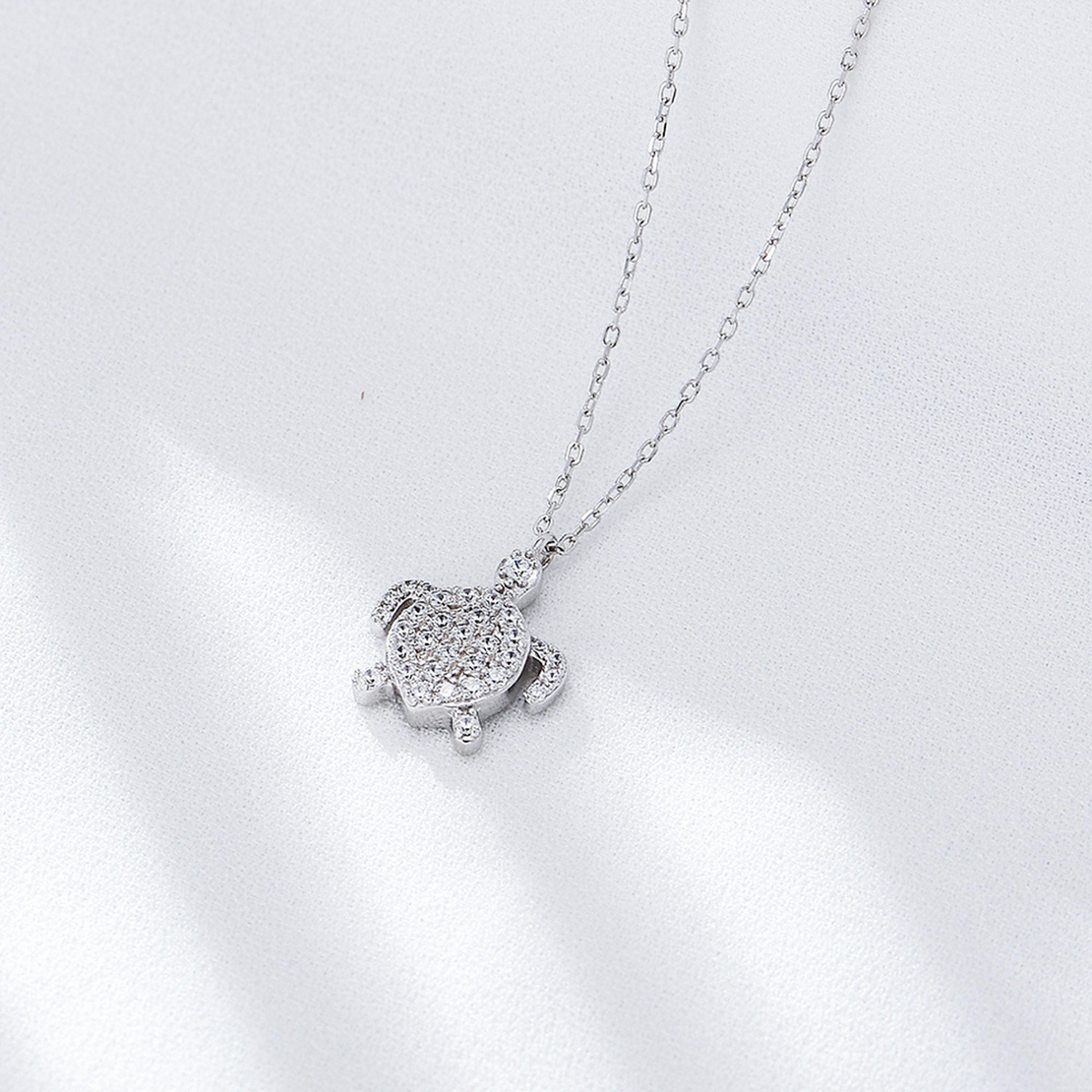 Нежно сребърно колие костенурка | колекция Delicate Silver