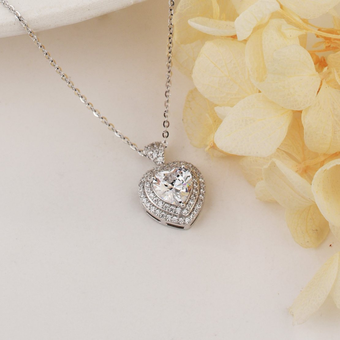 Нежно сребърно колие сърце 2700000059050 | колекция Delicate Silver
