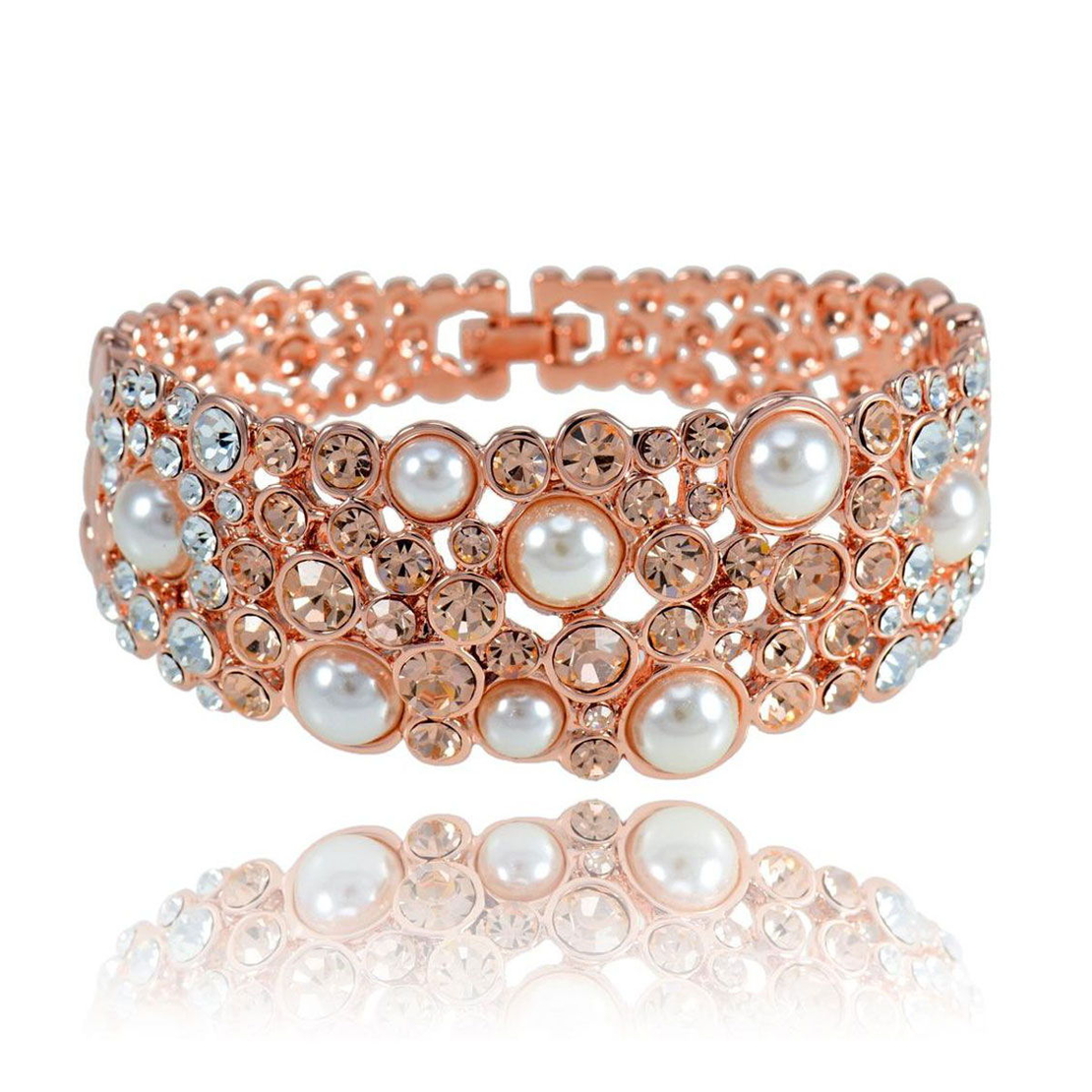 Гривна розово позлатяване 2200000015273 | Колекция Rose Gold