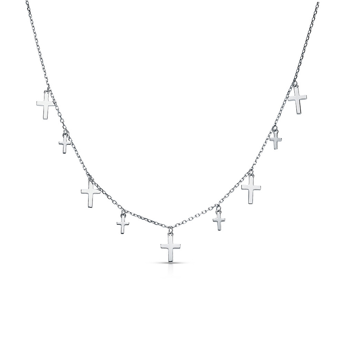 Нежно сребърно колие кръст | колекция Delicate Silver