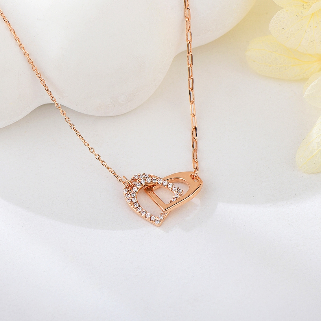 Колие розово позлатяване съюз | Колекция Rose Gold