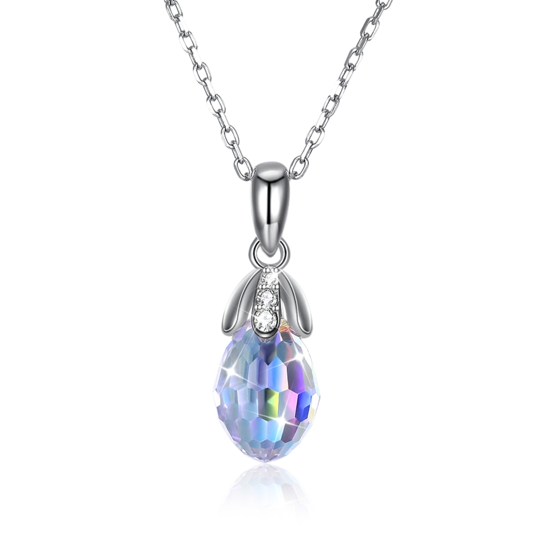 Сребърно колие Swarovski Crystals | колекция Delicate Silver | 2700000027486