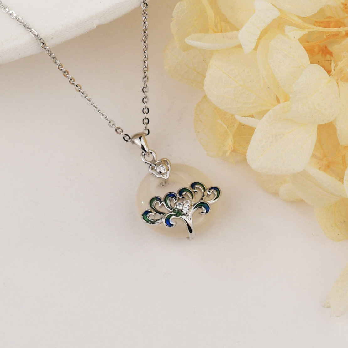 Нежно сребърно колие дърво | колекция Delicate Silver