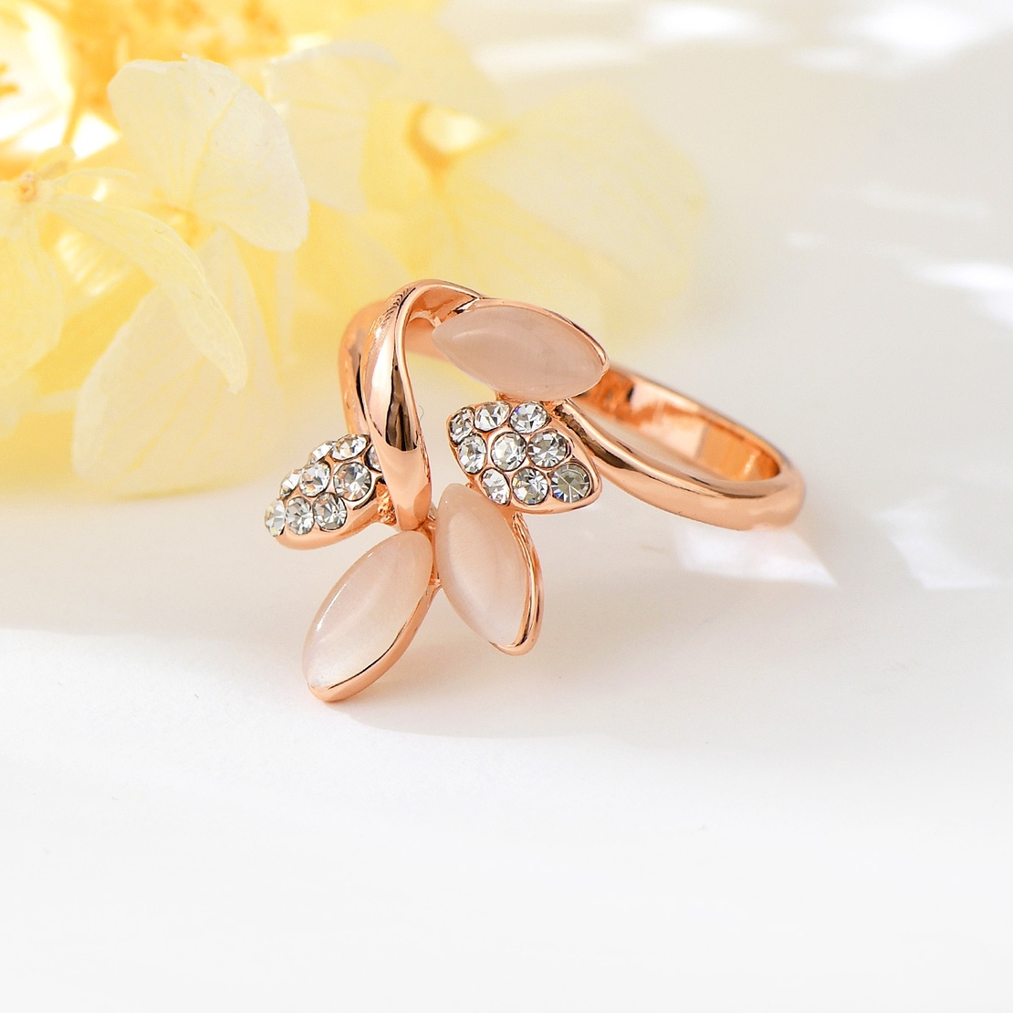 Пръстен розово позлатяване нежен | Колекция Rose Gold