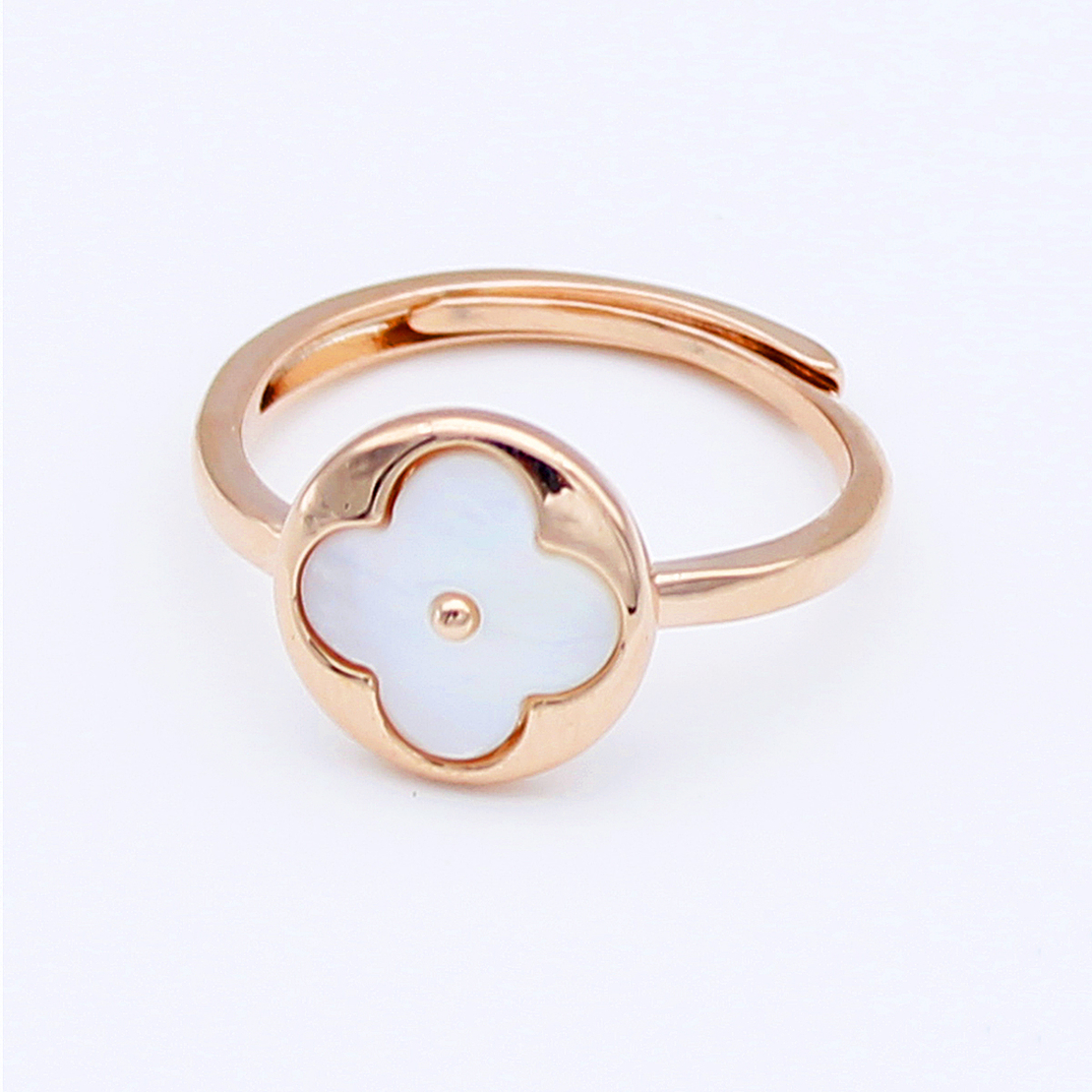 Пръстен розово позлатяване със седеф J1062105 | Колекция Rose Gold