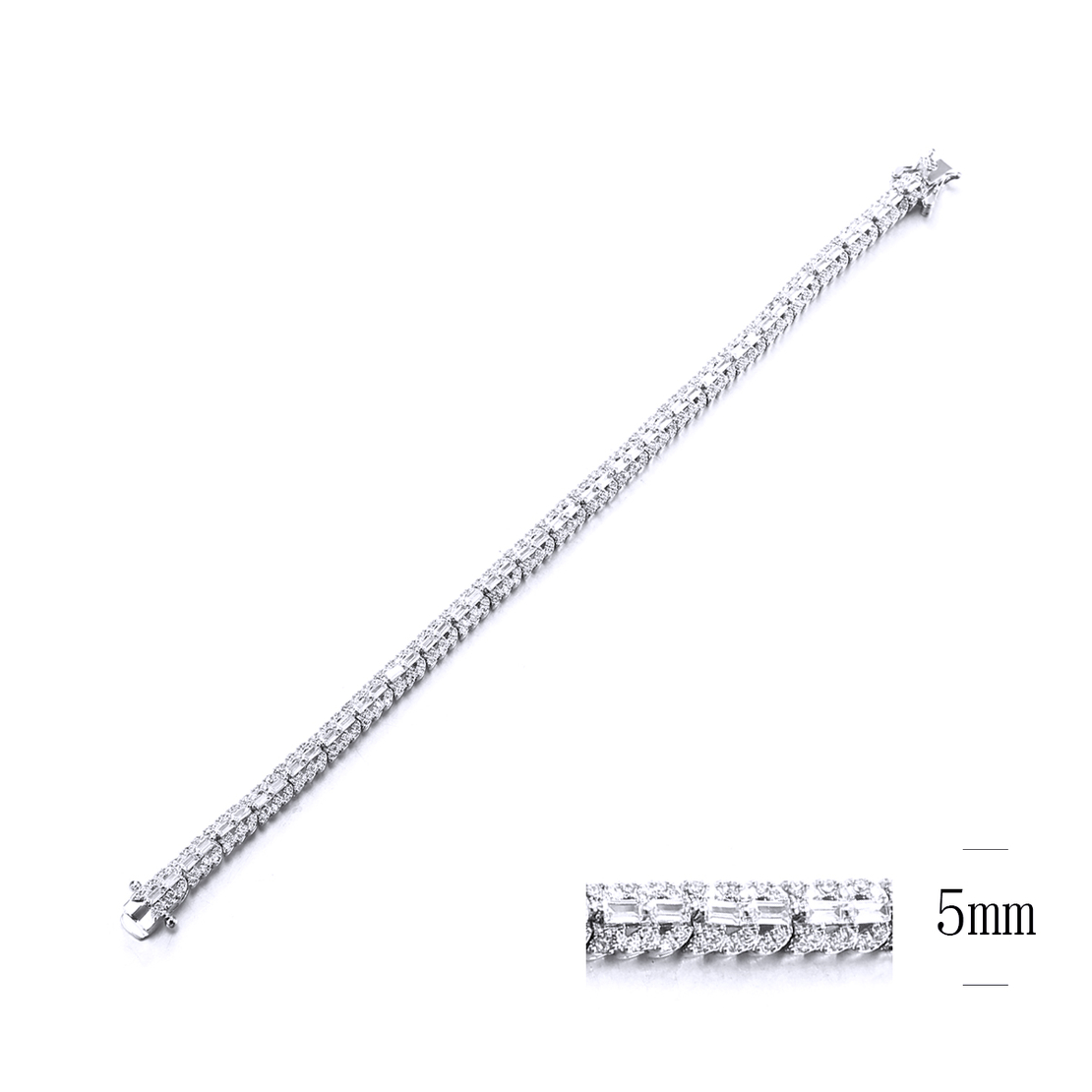 Сребърна тенис гривна 2700000028247 | Колекция Silver Premium