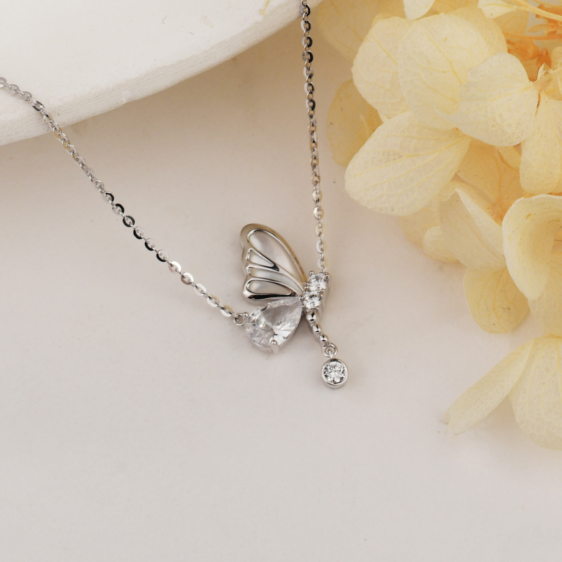 Нежно сребърно колие пеперуда 2700000059319 | колекция Delicate Silver