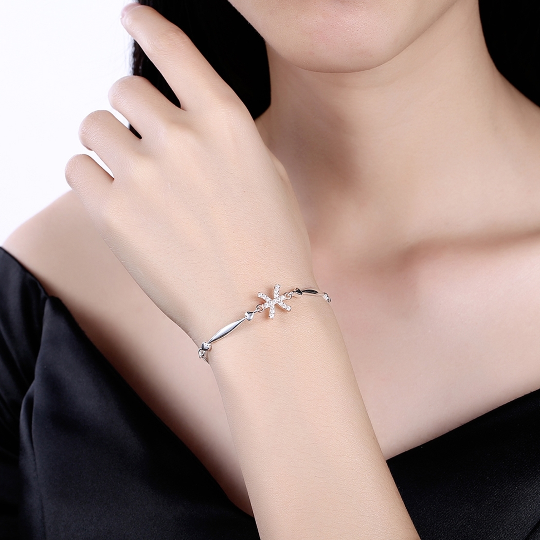 Сребърна гривна зодия Риби | колекция Delicate Silver