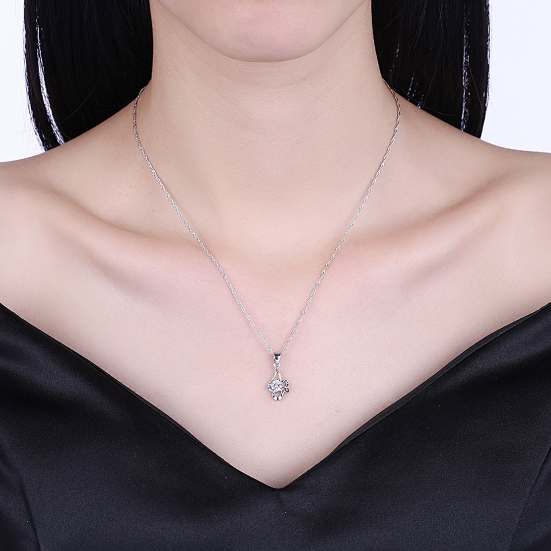 Сребърно колие Swarovski Crystals | колекция Delicate Silver |  2700000027233