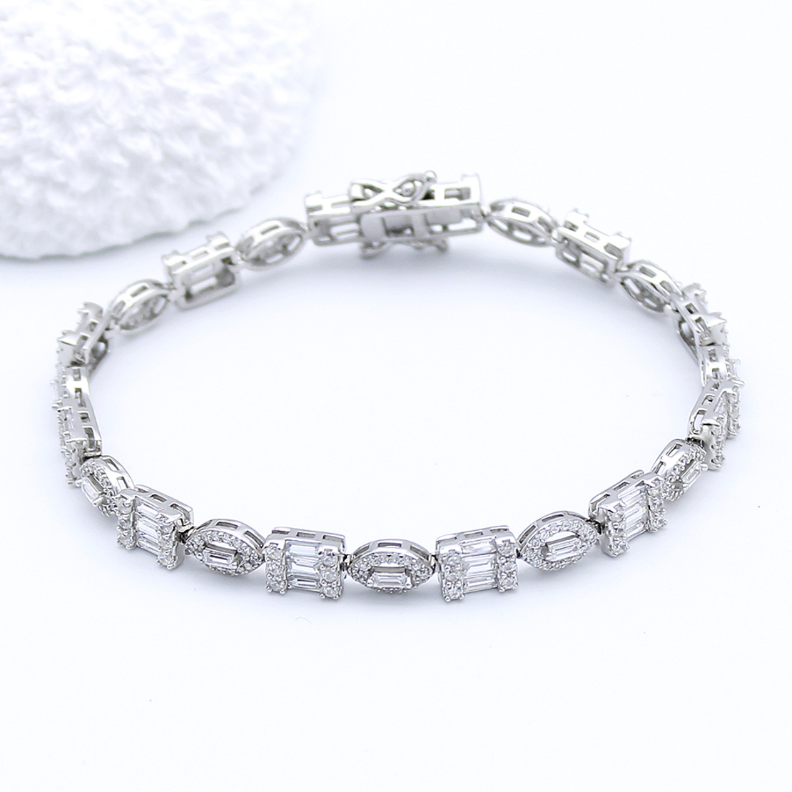 Сребърна тенис гривна 2700000068717 | Колекция Silver Premium