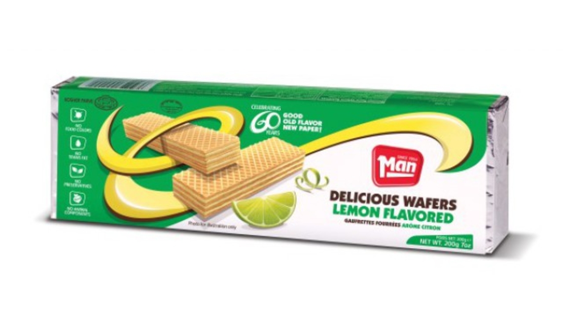 Lemon flavored wafers