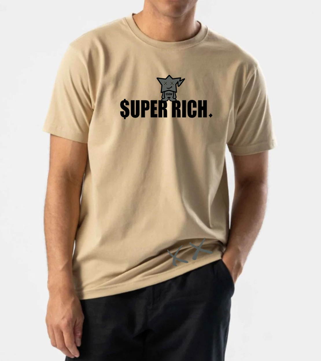 EGOH T-SHIRT I SUPER RICH. X ELENA MANOLKOVA