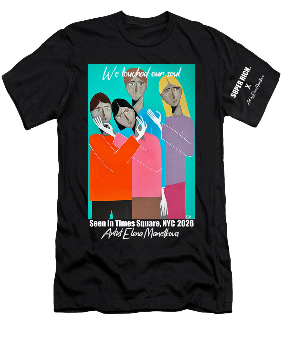 LIMITED EDITION T-SHIRT I SUPER RICH x Art by Elena Manolkova