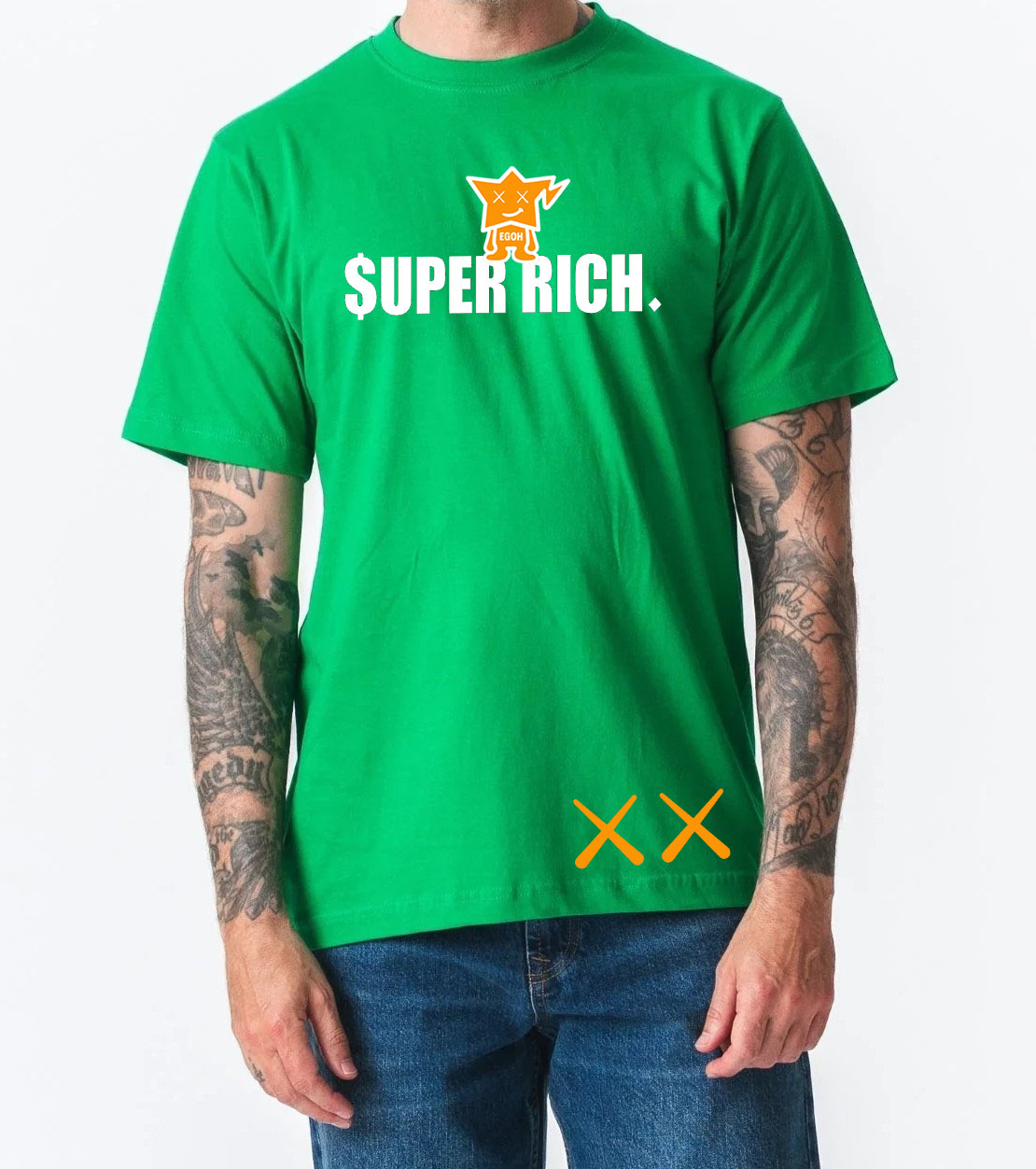 EGOH T-SHIRT I SUPER RICH. X ELENA MANOLKOVA