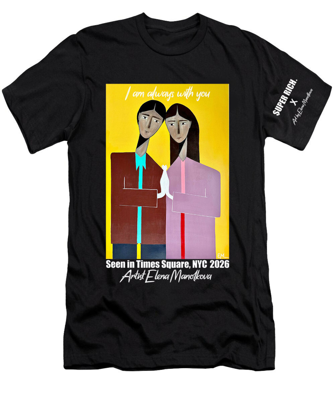 LIMITED EDITION  T-SHIRT I SUPER RICH x Art by Elena Manolkova