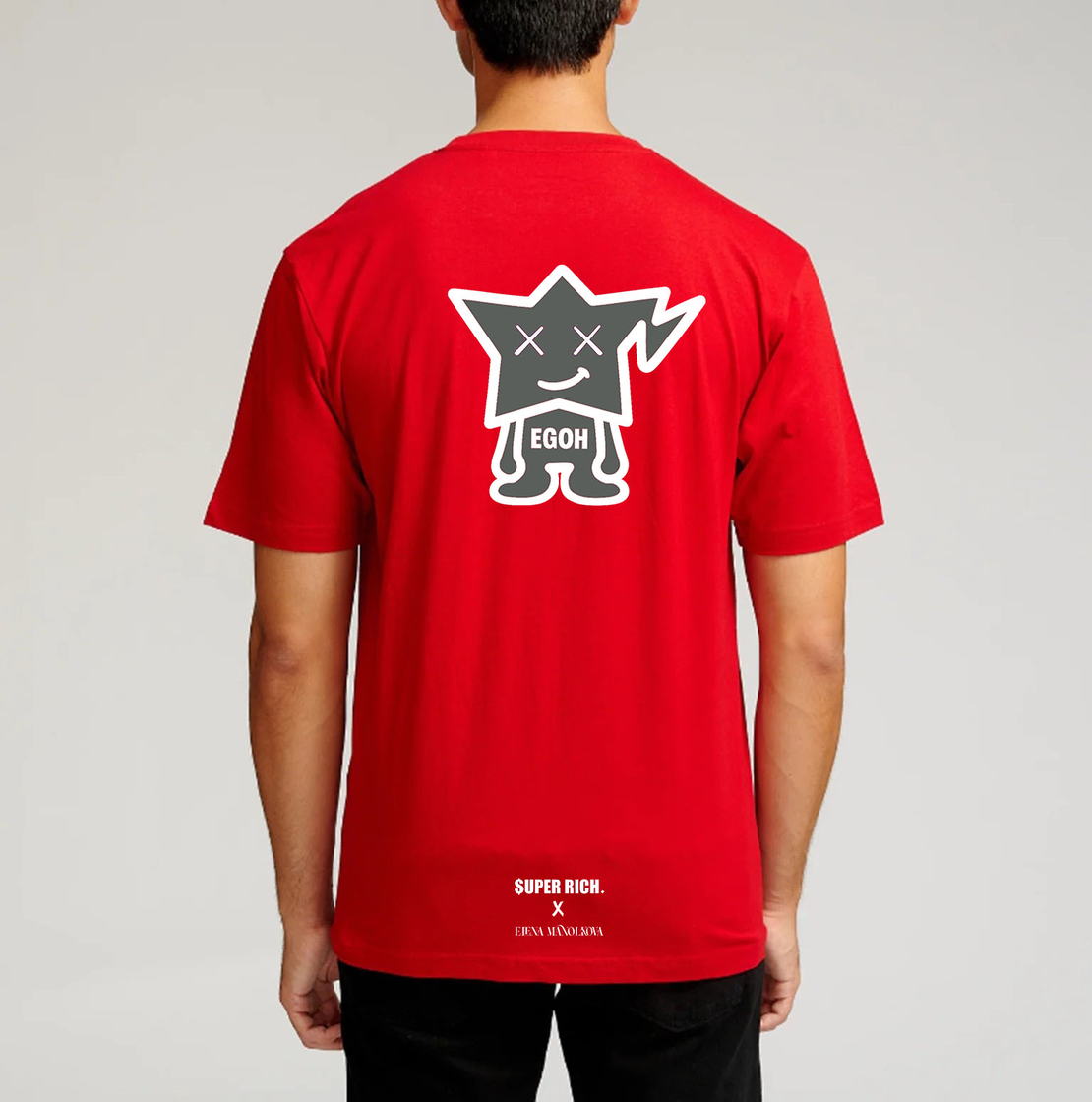 EGOH T-SHIRT I SUPER RICH. X ELENA MANOLKOVA