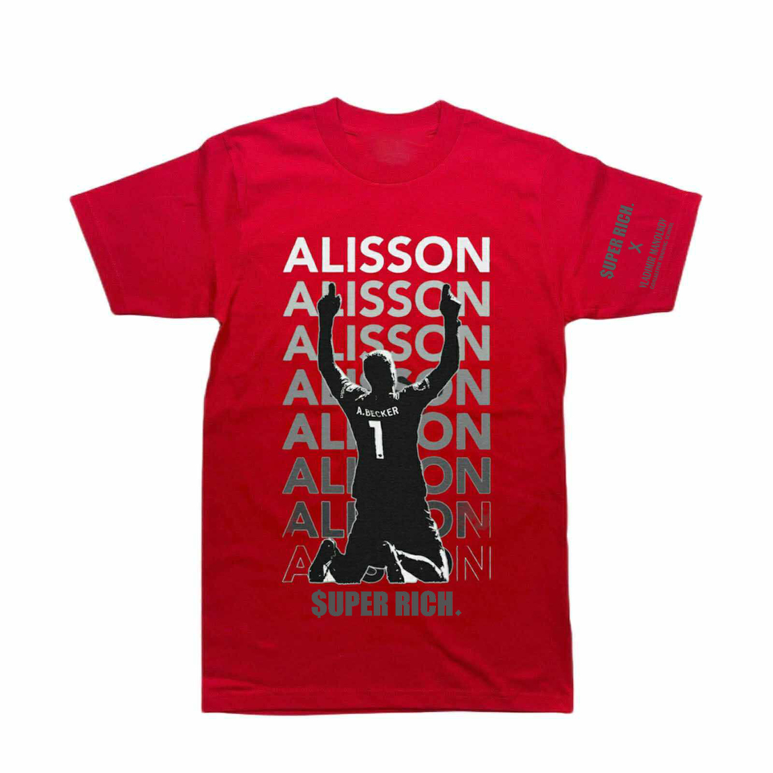 ALISON BECKER T-SHIRT I SUPER RICH. X VLADIMIR MANOLKOV Goalkeeper Training School