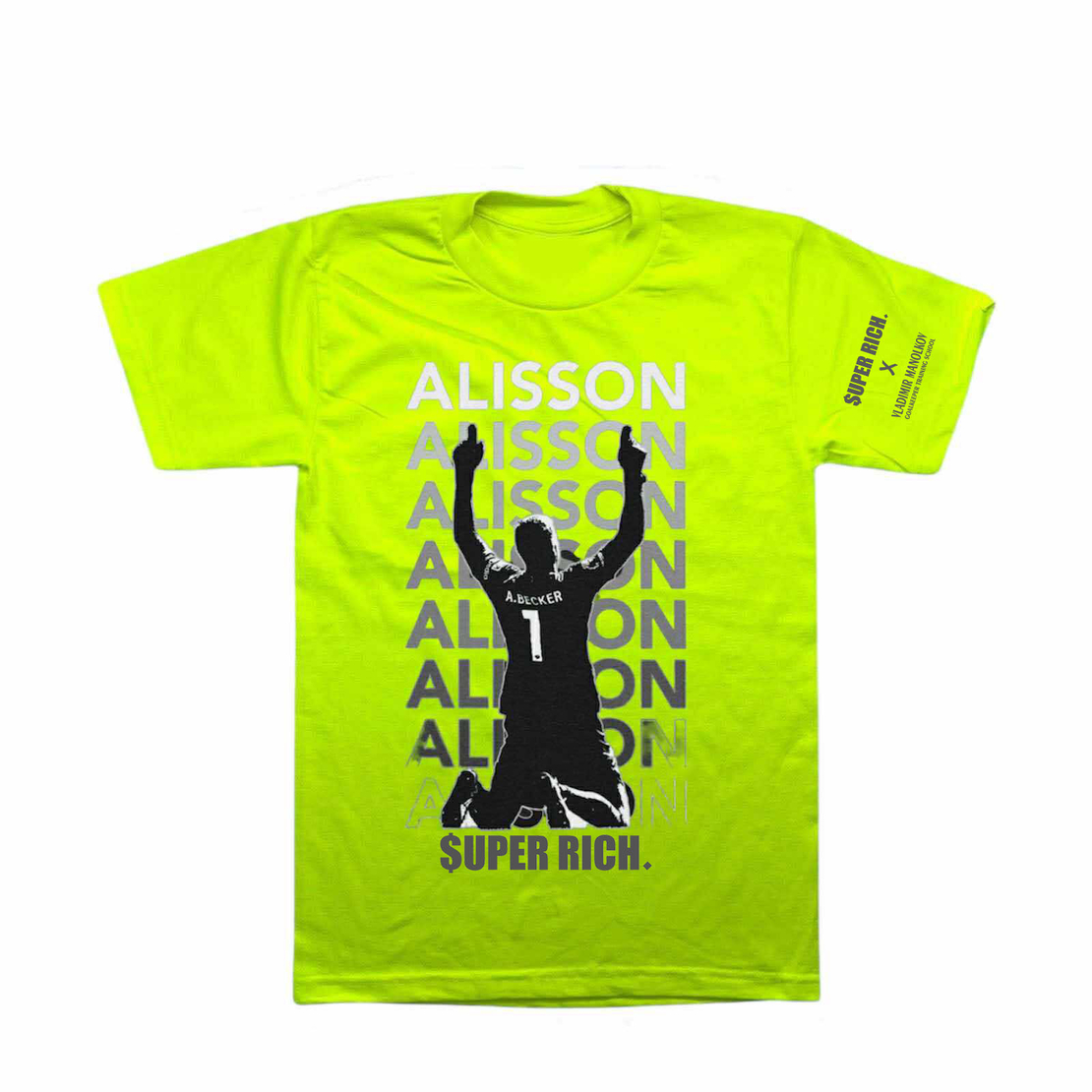 ALISON BECKER T-SHIRT I SUPER RICH. X VLADIMIR MANOLKOV Goalkeeper Training School
