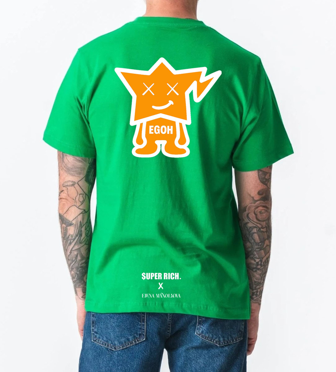 EGOH T-SHIRT I SUPER RICH. X ELENA MANOLKOVA