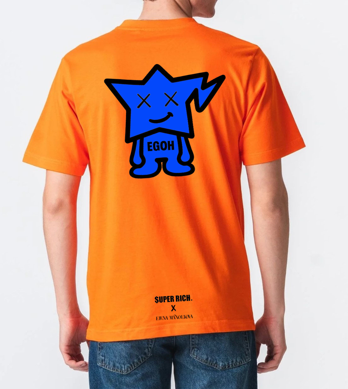 EGOH T-SHIRT I SUPER RICH. X ELENA MANOLKOVA