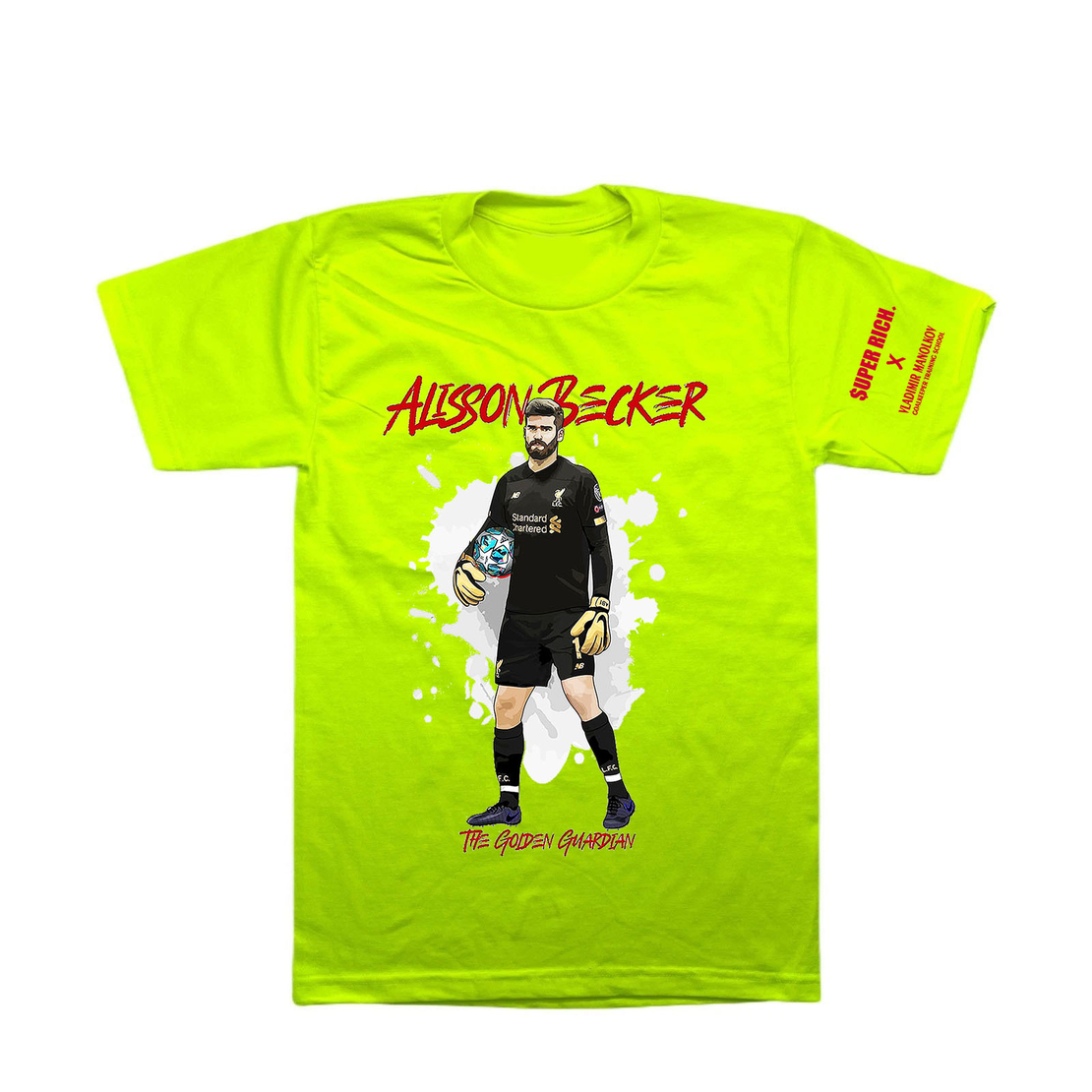 ALISON BECKER T-SHIRT I SUPER RICH. X VLADIMIR MANOLKOV Goalkeeper Training School