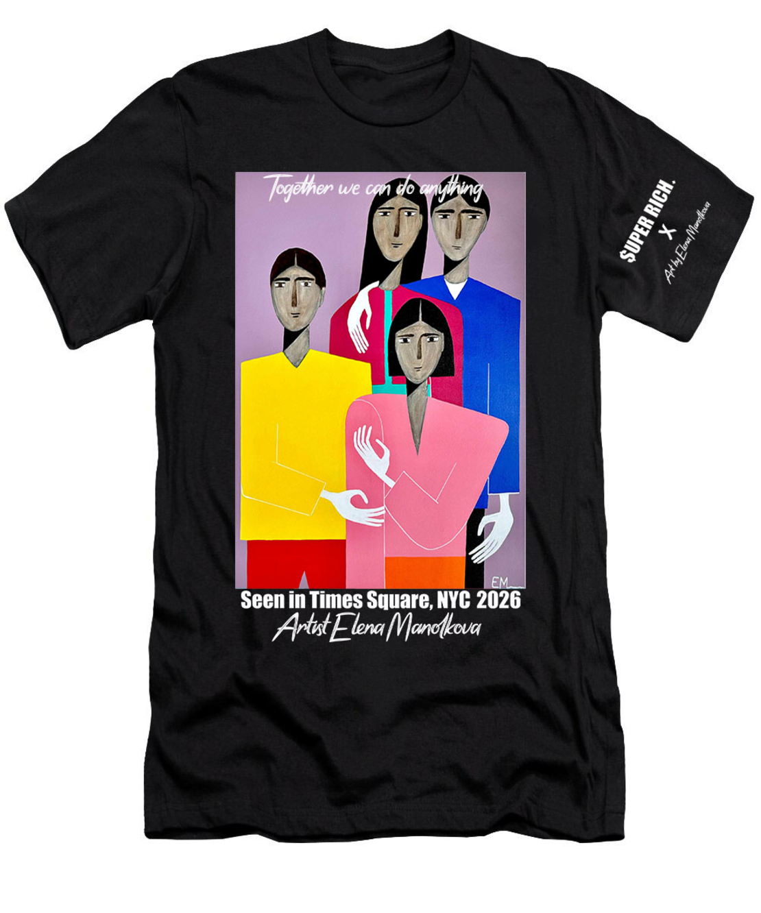 LIMITED EDITION T-SHIRT  I SUPER RICH x Art by Elena Manolkova