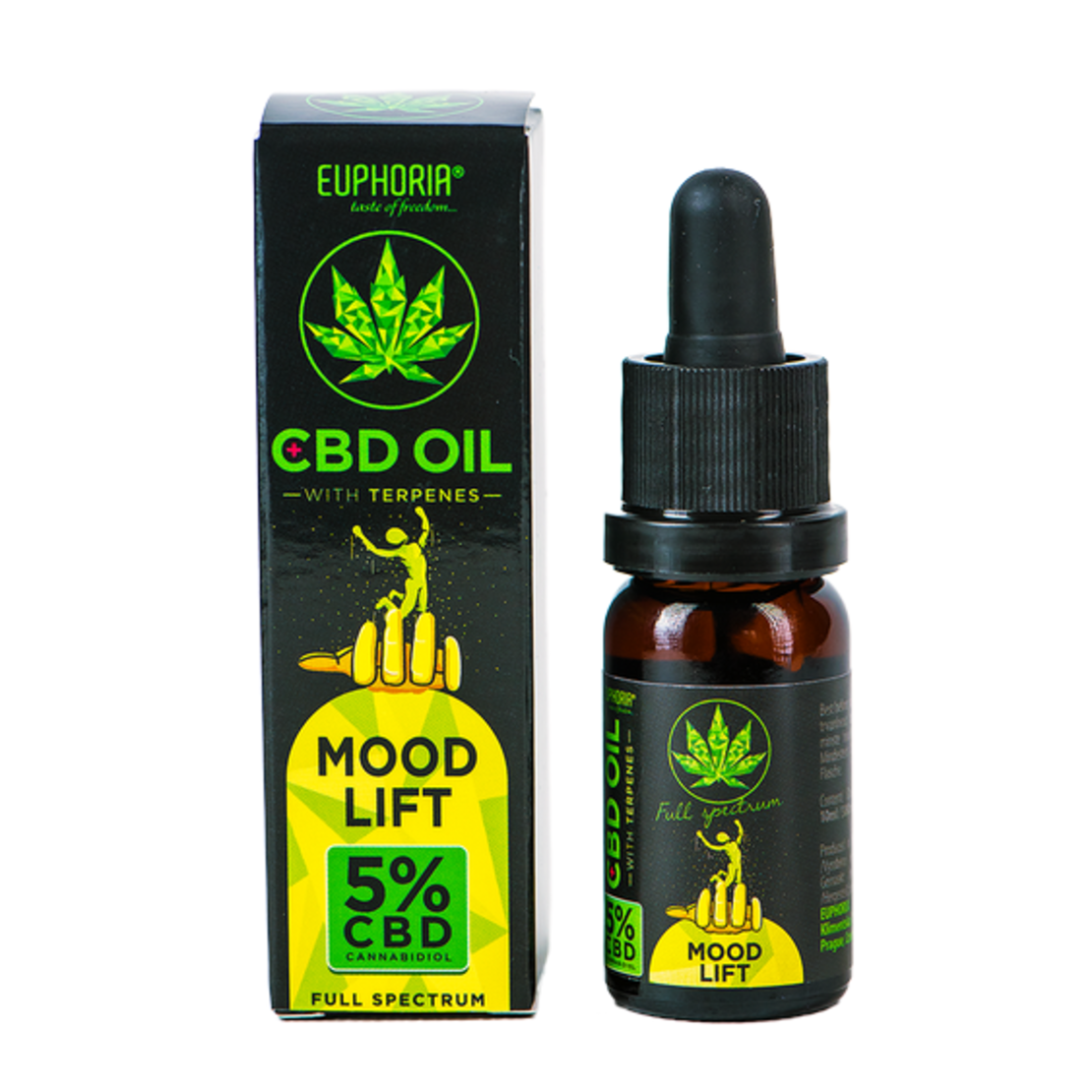 Euphoria 5% CBD масло Mood Lift, капки 10мл