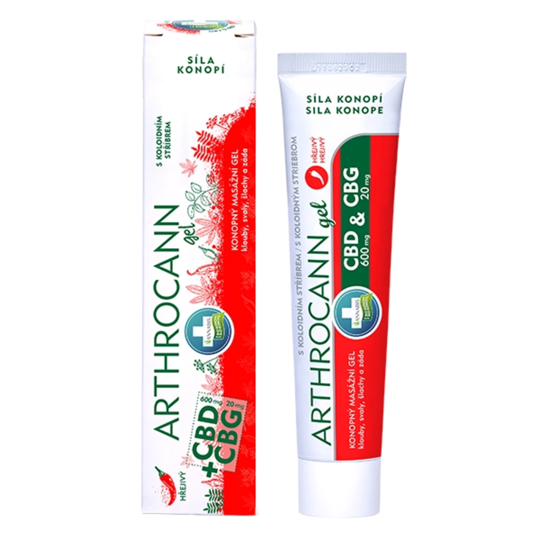 Загряващ конопен гел с CBD и CBG, 75 ml
