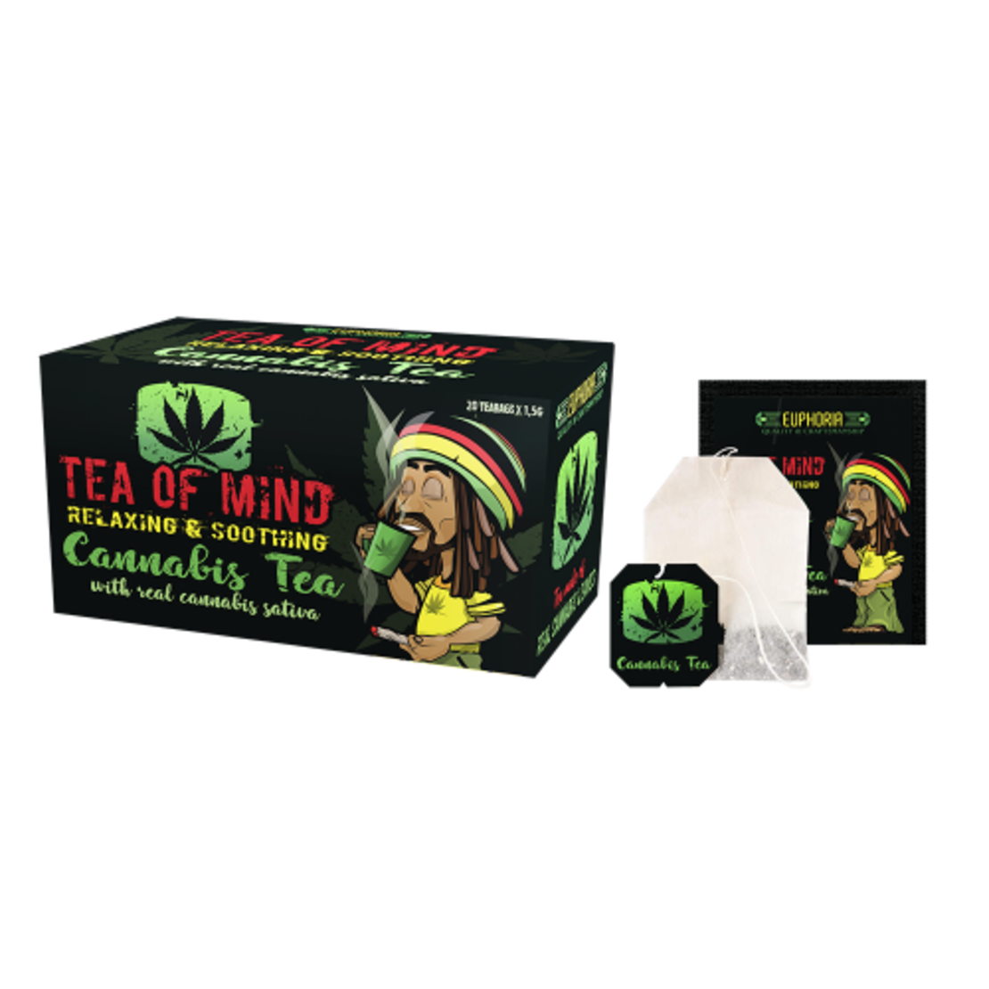 Cannabis Tea of ​​Mind с конопени листа и семена от Cannabis Sativa L