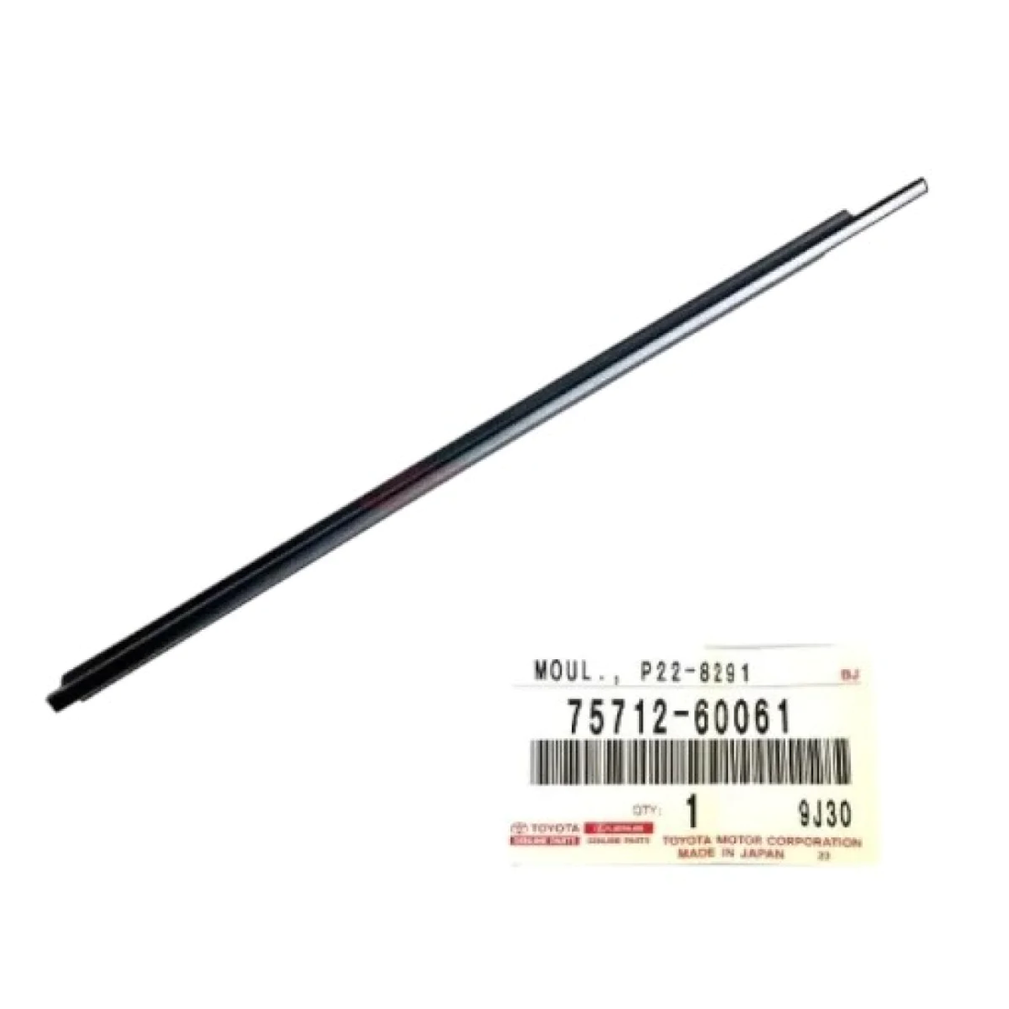 Водобранна лайсна за предна лява врата уплатнение за ТОЙОТА ЛАНД КРУЗЕР 7571260061 75712-60061 OEM TOYOTA