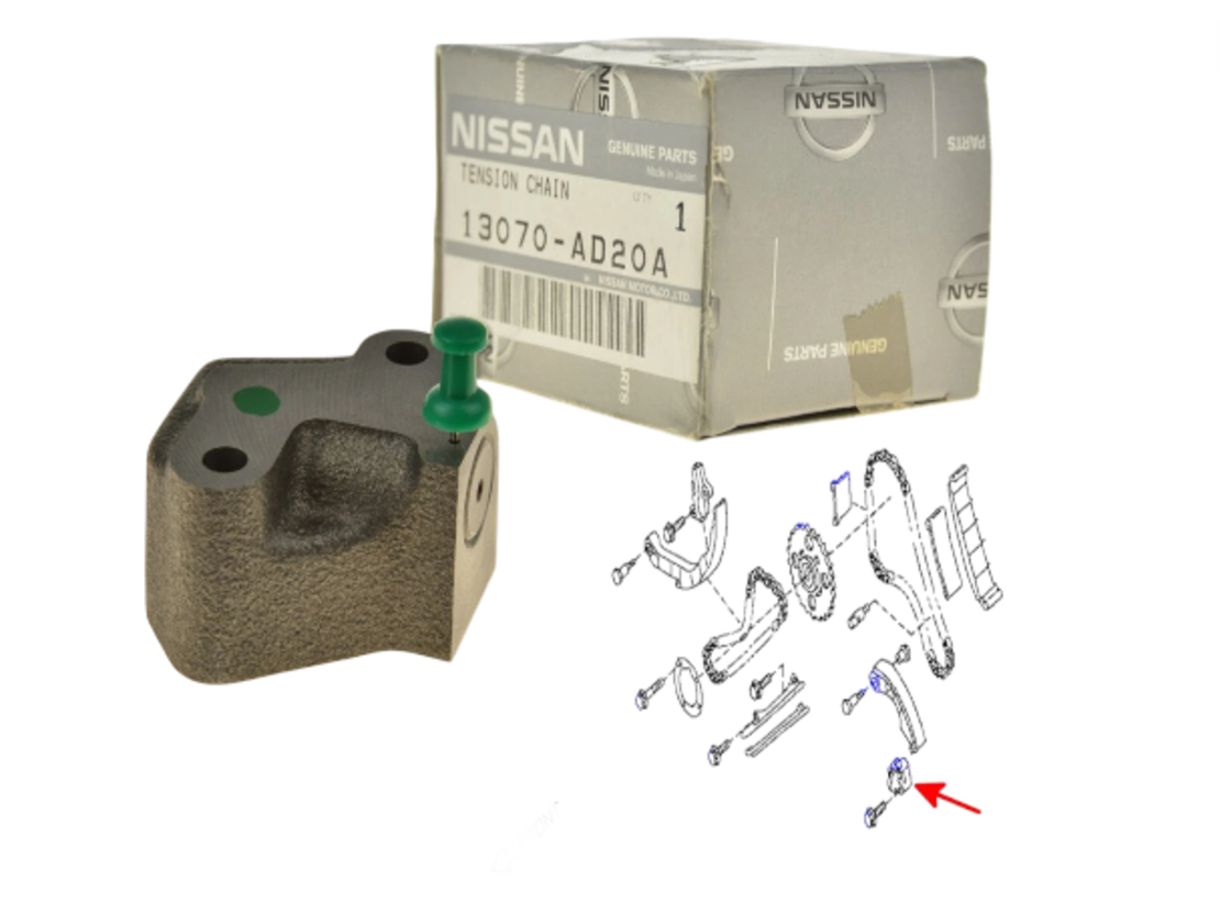 Обтегач ангренажна верига НИСАН АЛМЕРА ПРИМЕРА NISSAN PATFINDER X-TRAIL 13070AD20A 13070-AD20A OEM NISSAN