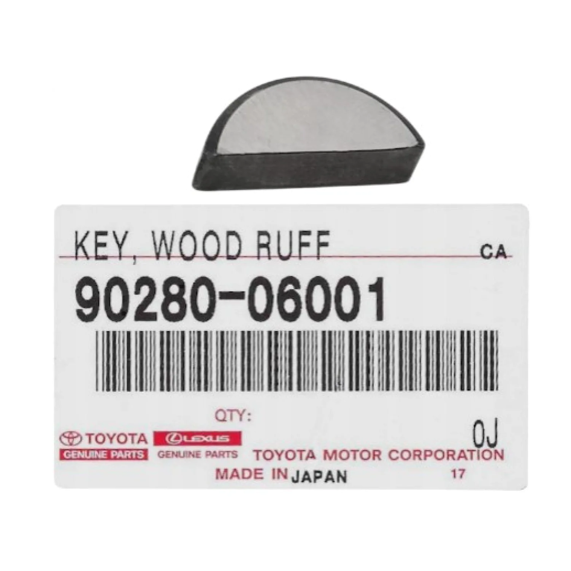 Шпонка за колянов вал за ТОЙОТА АВЕНСИС КОРОЛА TOYOTA AVENSIS COROLLA 9028006001 90280-06001 OEM TOYOTA