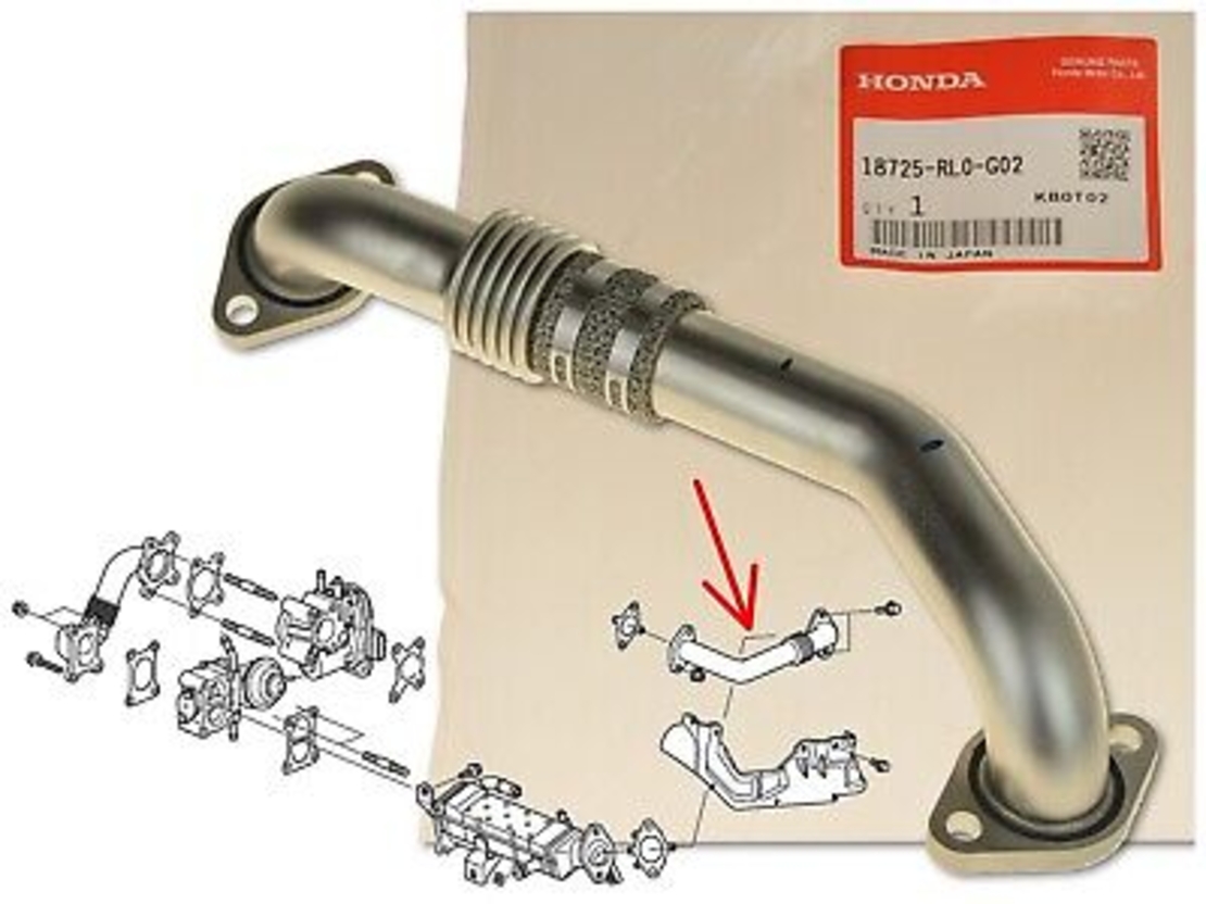 Тръба за егр за ХОНДА ЦРВ HONDA CR-V EGR  18725-RL0-G02 18725RL0G02 OEM HONDA