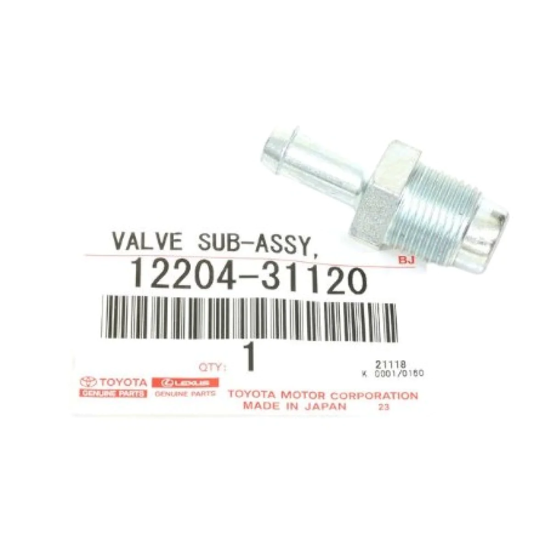 Клапан за картерни газове за ТОЙОТА ЛЕКСУС TOYOTA LEXUS 1220431120 12204-31120 OEM TOYOTA