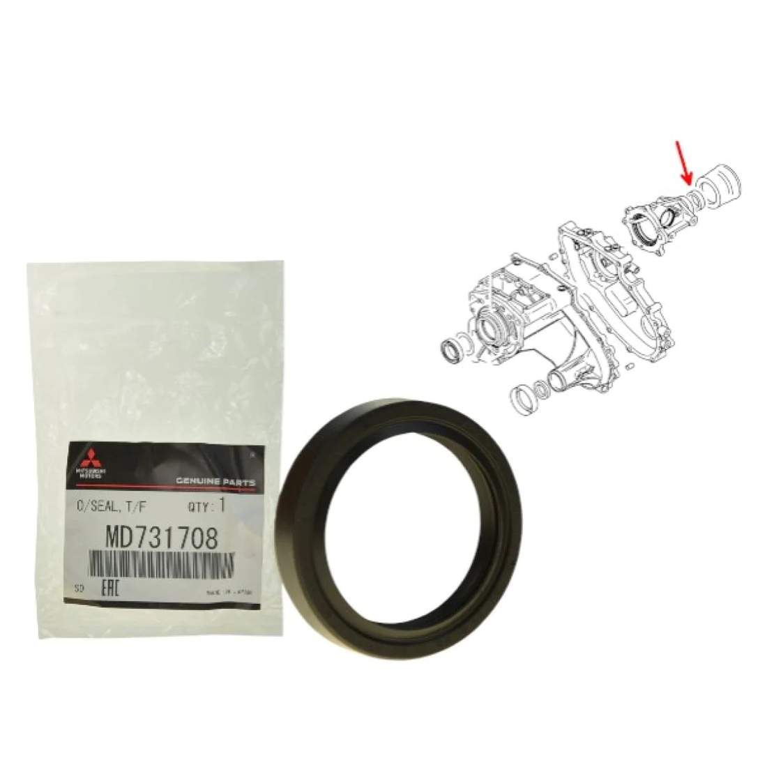 Семеринг раздатъчна кутия преден МИТСУБИШИ Л200 Л300 ПАДЖЕРО MITSUBISHI PAJERO L200 L300 MD731708 OEM MITSUBISHI