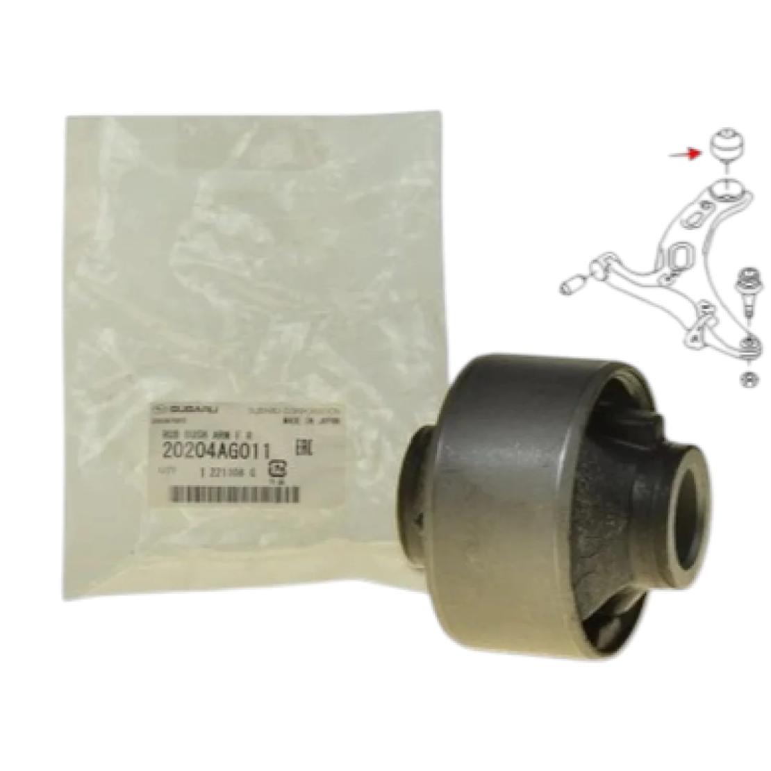 Заден тампон за преден носач за СУБАРУ ФОРЕСТЪР ИМПРЕЗА ЛЕГАСИ АУТБЕК SUBARU FORESTER IMPREZA LEGACY OUTBACK 20204AG011 20204-AG011 20204AG010 20204-AG010 OEM SUBARU